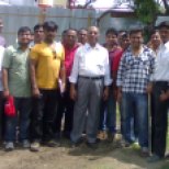 AUTHOR with students while on education tour to one of the RMC plants in the year 2010.