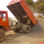 REPLENISHMENT OF MATERIAL STOCK WITH DUMPERS.
